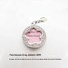 Rhinestone Pet Collar Pendant: Heart & Bone Shape Photo Frame, Anti-lost Info Tag, DIY for Cats & Dogs