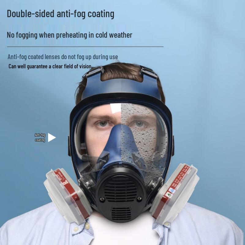 Longchan A8 Full Face Respirator Mask 7-Piece Set