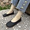 Ladies Footwear Slip-on Round Toe Leather Casual Moccasins Women's Flat Shoes Black Luxury Brand Low Price Vacation 2025 Summer