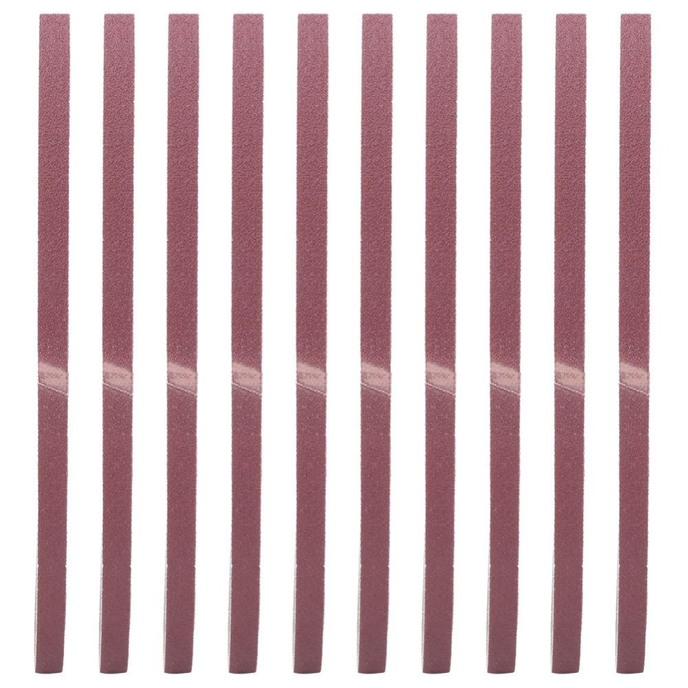 10pcs 533 x 9mm Abrasive Bands 3/8 x 21 Inch Sandpaper Sander Belts Wood Working