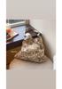 Korean Style Pink Leopard Print One-Shoulder Tote Bag