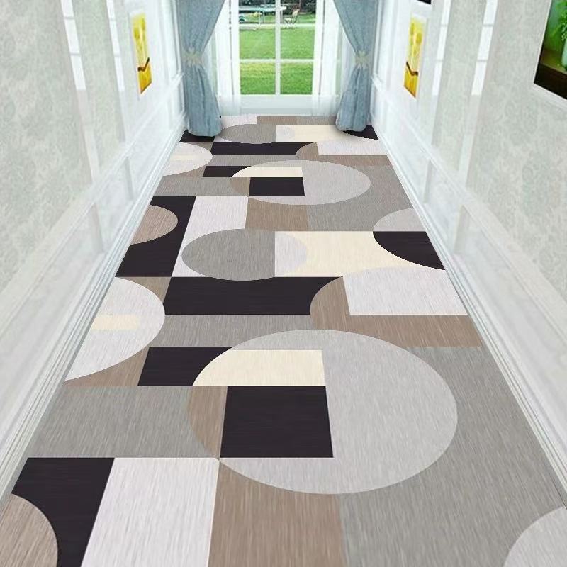 Light Luxury Diamond Shaped Pattern Lobby Carpets Rug Stairway Hallway Stairs Home Decor Corridor Aisle Runner Wedding Anti Slip