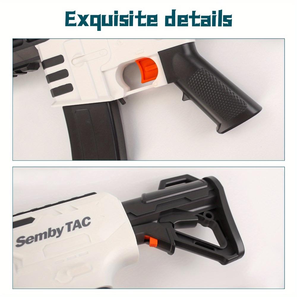 Jucărie electrică cu gel M416, pistol de jucărie complet automat Splat-Blaster cu ochelari de protecție în curte în aer liber Joc de tragere pentru băiat Cadou de aniversare Cadou de Crăciun