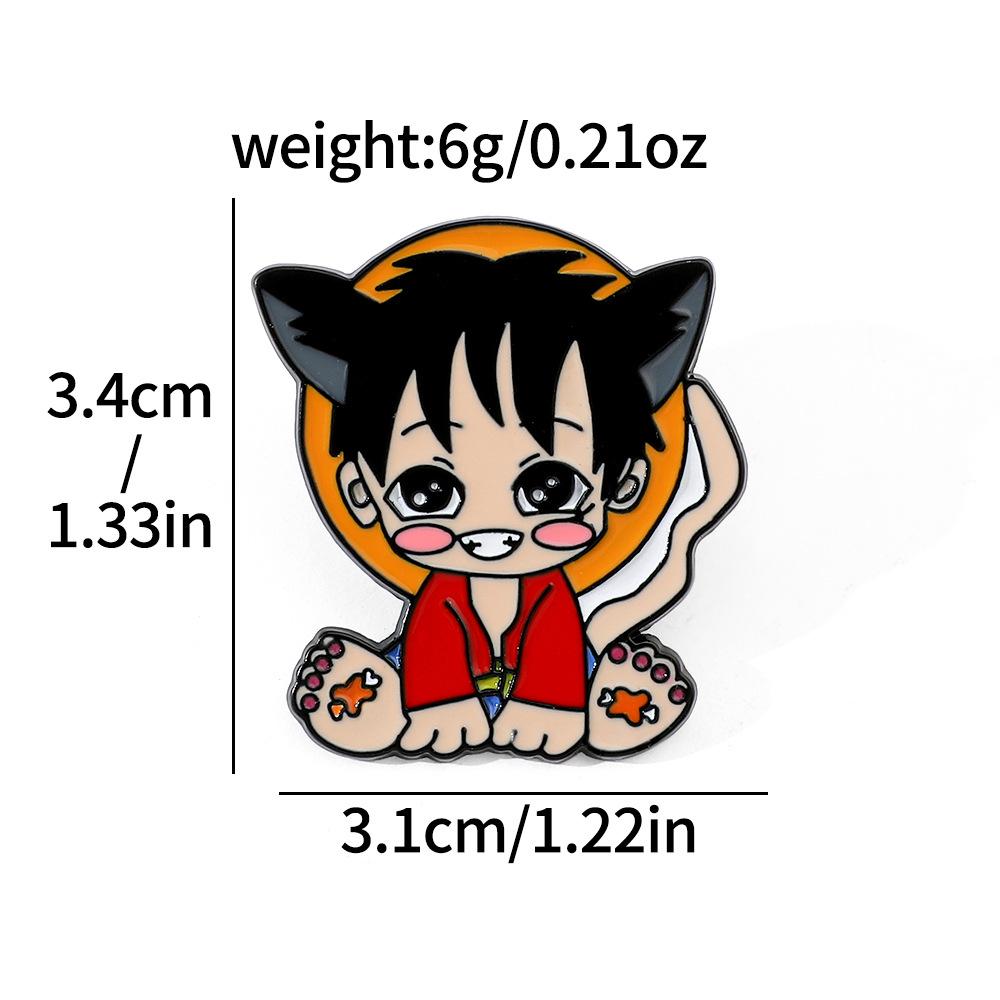 191 Spot ONE PIECE Brooch Riman Metal Badge Luffy Pirates One Piece Pin Accessories