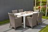 Stuhl Sessel Gartenstuhl für Balkon Terrasse Bequem Allibert + Kissen Beige