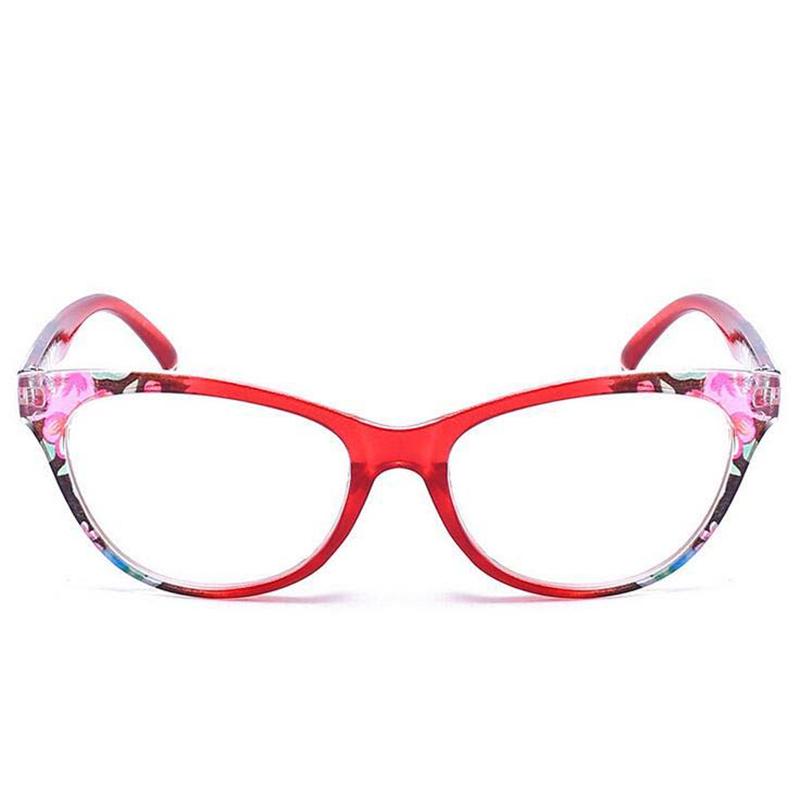 Power +1.0 +1.5 +2.0 To +4.0 Cat Eye Hyperopia Glasses Magnifie Retro Tea/Red/Blue Frame Prescription Eyeglasses For Elderly