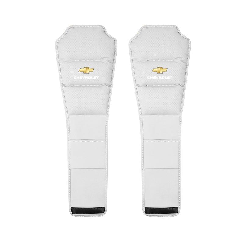 2 Pièces Housse d'Appui-tête de Voiture Oreiller de Nuque de Siège Auto Protecteur Pour Chevrolet Corvette Montana TrailBlazer Silverado Traverse Porte-clés