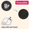 5ml 1Roll/120 Pcs Reusable Blackboard Sticker With 1 Free Erasable