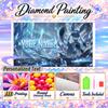 Personalized Glaceon Diamond Art Custom Name 5D Diamond Painting Full Drill DIY Craft
