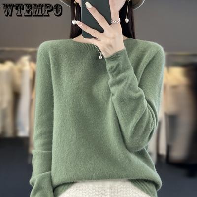 Cashmere Sweater Women's Sweater Autumn and Winter Wool Fashion O-neck Autumn Warm Pullover Top