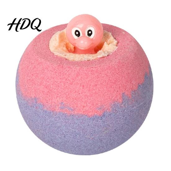 Essential Oils Fizzies Balls 1/7Pcs 100G Kids Bath Bombs with Toy Inside Plants Extract Relaxing Balls Dry Skin Moisturizing Shower Salt Ball