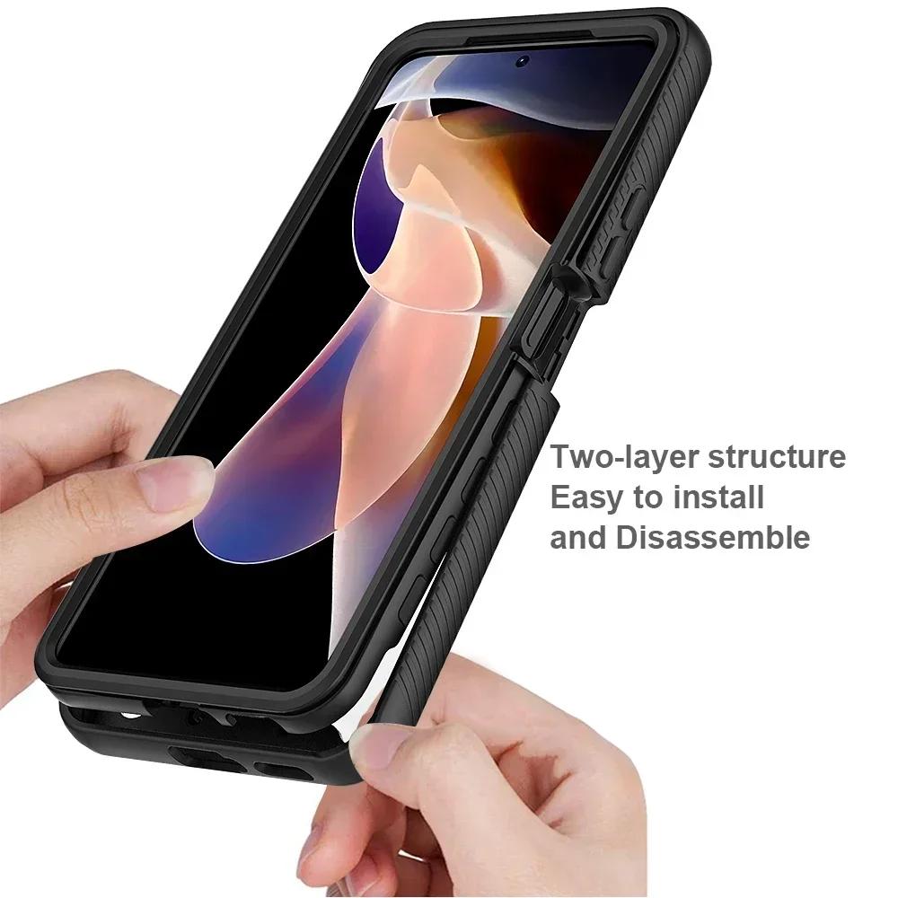 Crystal Case Bumper Funda for Xiaomi Redmi Note 13 Pro 12 5G Back Case Poco X6 X5 M5s C65 Note 10 S 10S Phone Capa Shockproof