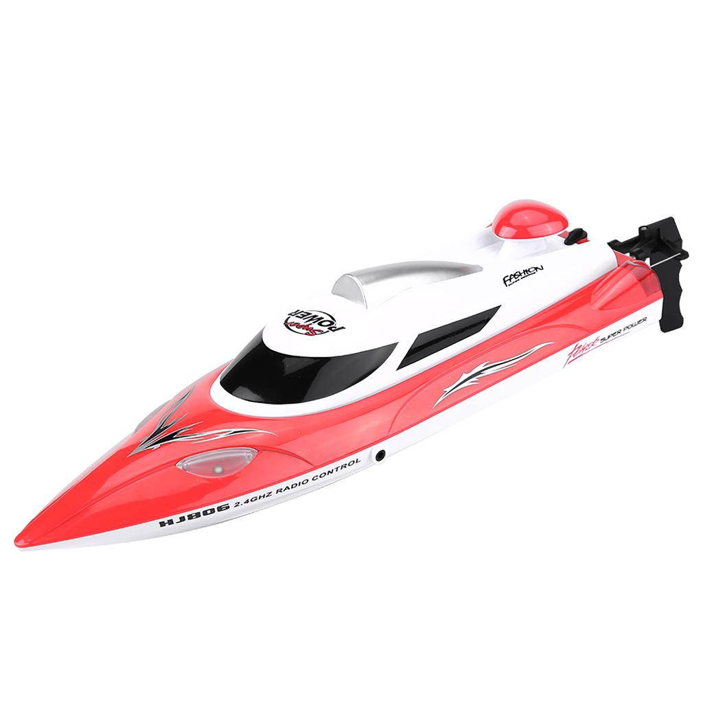 RC 2,4 GHz Fernbedienung 4 Kanal Mini Boot Racing Schnellboot Modell Kinder Spielzeug Fahrzeug Schiff (rot)