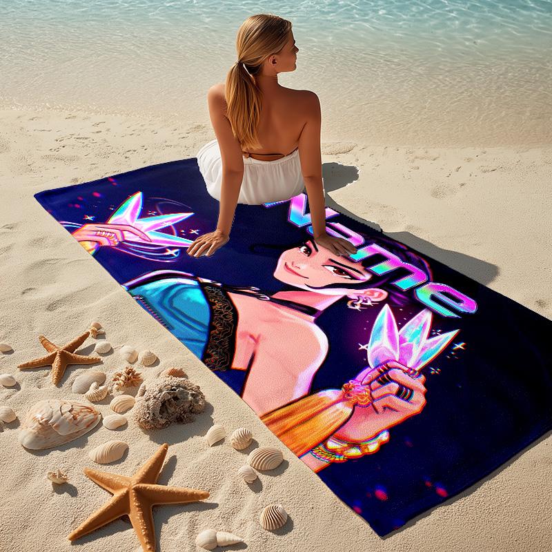 Custom Name Fantasy Name Stylish Printed Beach Towel,a Quick-drying, Absorbent Mat Suitable for the Beach, Pool, Gym, and Travel Fans Gift