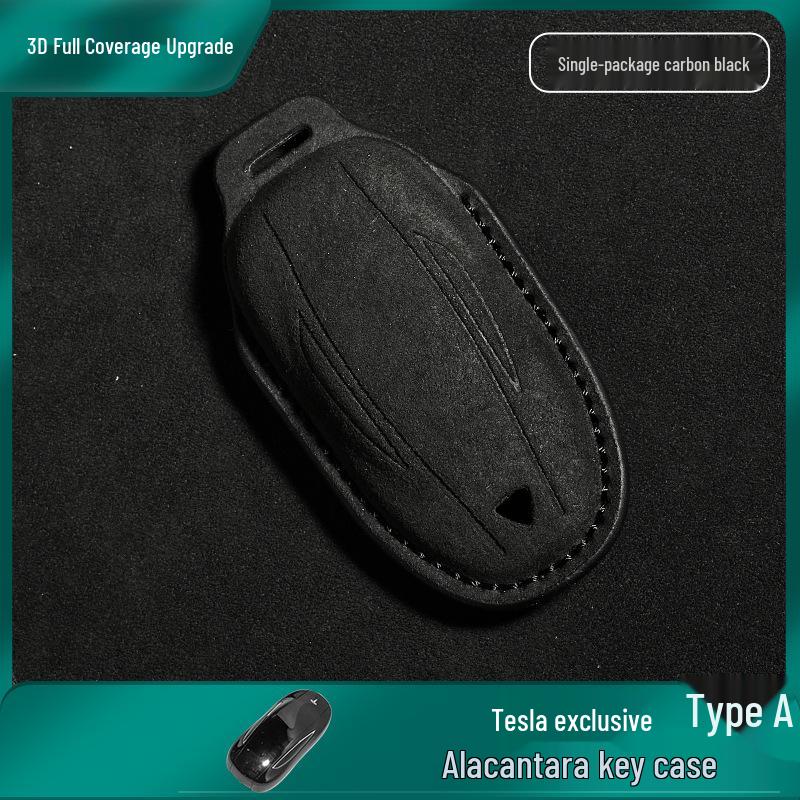 Suede Full Wrap Key Cover for Tesla Model Y/3/Model X