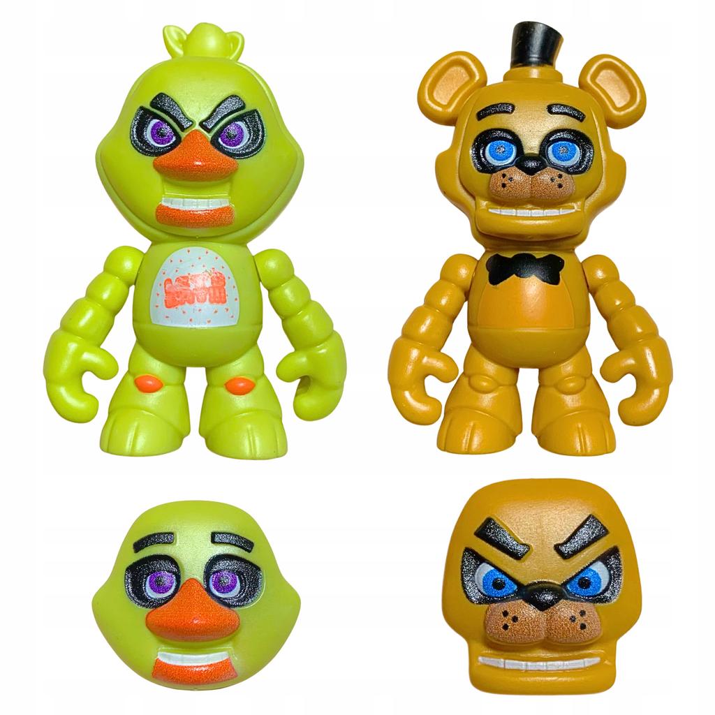 Fnaf Figures Set Of 5 Five Nights At Freedy's Figures Interchangeable Faces