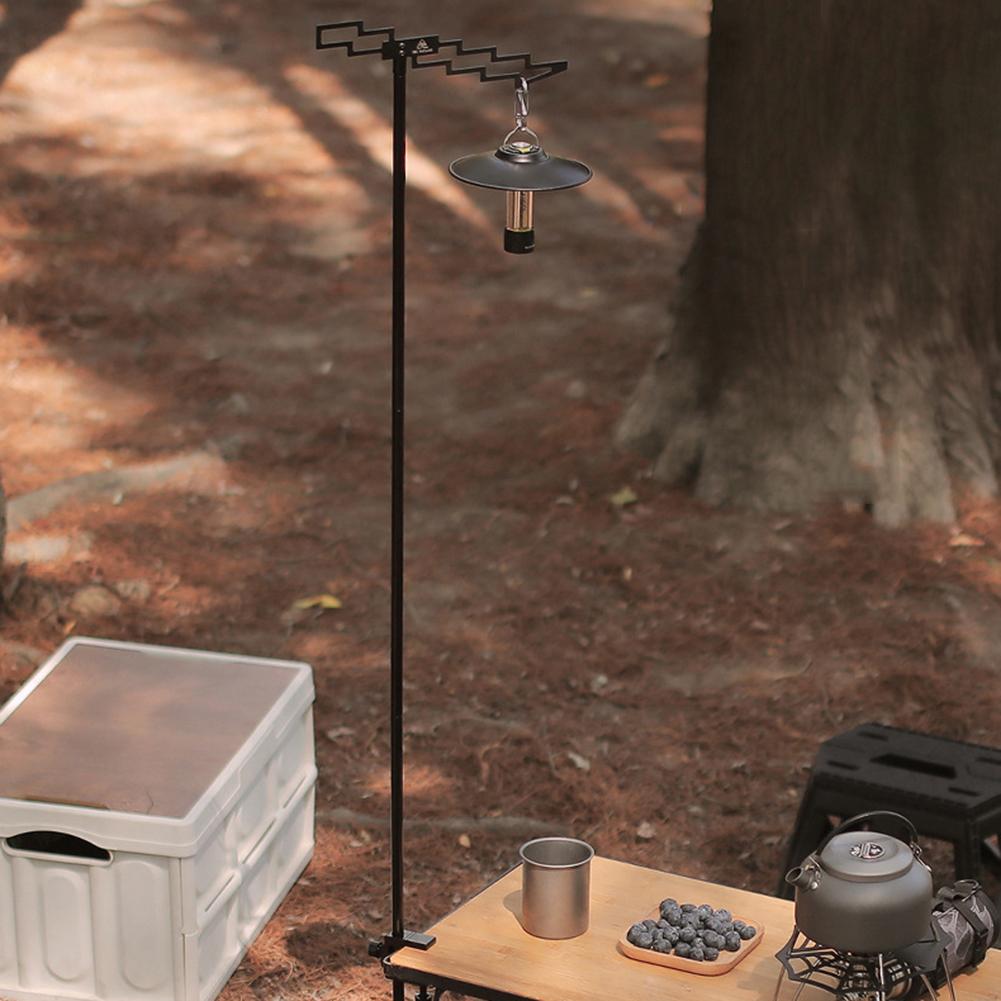 Portable Hanging Light Stand Holder Multi-purpose Desktop Lamp Holder Height Adjustable with Storage Bag for Outdoor Picnic