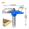 Thin Profile Wood Milling Bit Ideal For Door Panel Grooving And Ornamental Engraving On Hardwood Synthetic Materials