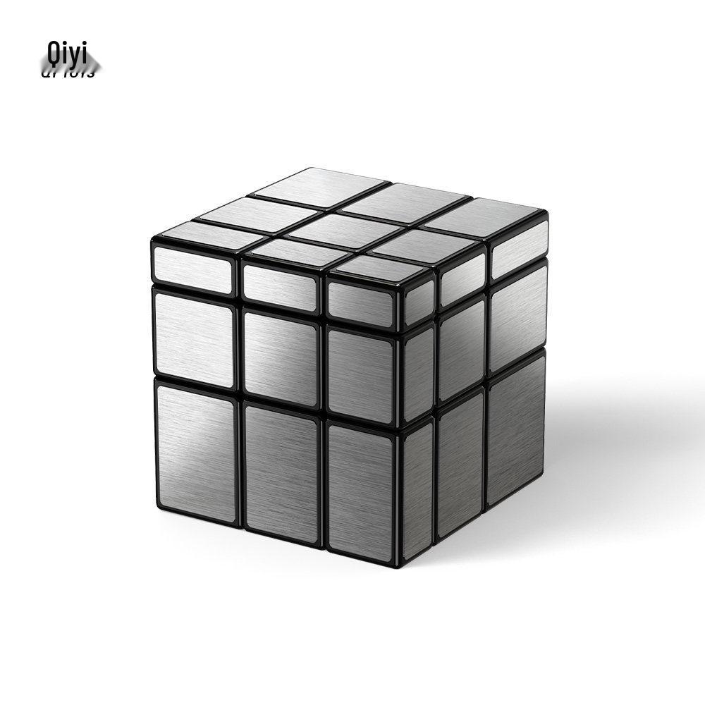 QiYi 3x3 Mirror S Cube: Smooth Brushed Puzzle for Kids, Fun Educational Toy