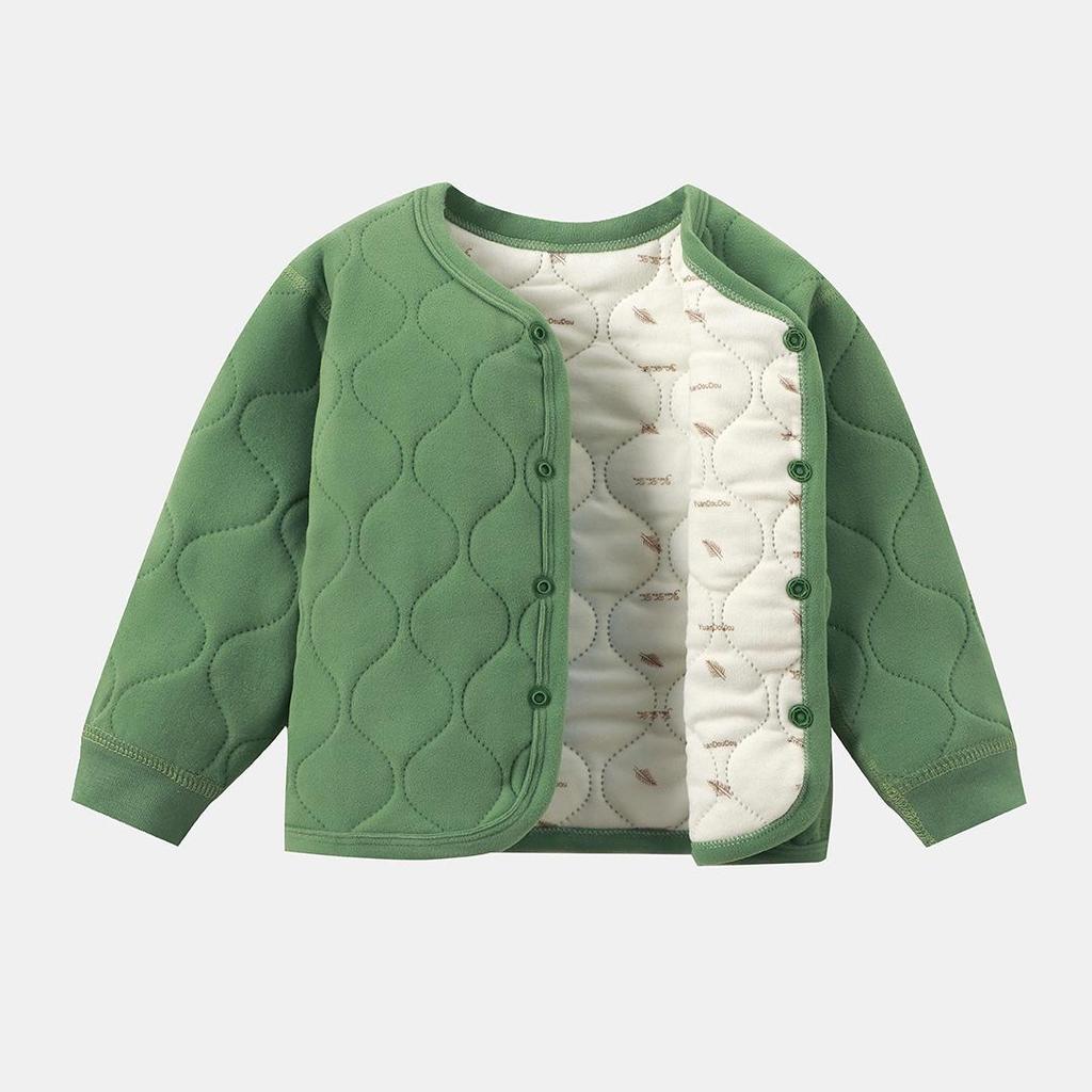 Dziecięca Termiczna Bawełniana Bluzka Warstwowa – Unisex, Idealna na Mundurki Szkolne, Pogrubiona i Ciepła, Doskonała Wewnętrzna Kurtka Bawełniana z Wypełnieniem