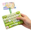 Cute 26 Grids Stress Relief Keyboard Keychain Animal Diary Desktop Decor Student Bag Ornament Toy Creative Gift Simulation