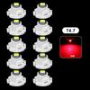 10Pcs Car Interior Indicator Lights Wedge Dashboard Warming Instrument Light T3 LED T4.2 T4.7 Led Bulb Canbus 3030SMD 12V Auto Lamp