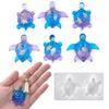 Flexible Turtles Shape Resin Mold Easy Releasing Design Silicone Texture for Epoxy Crafts and Creative Wall Decorations