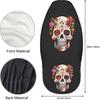 Dujiea Sugar Skull Car Front Seat Covers 2 Pcs Universal Auto Seat Covers Front Seats Only, Vehicle Bucket Seat Protectors Fit for Most Car SUV Sedan