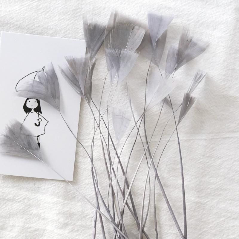 50Pcs18 Color Feather Decoration Diy Handmade Materials Small Butterfly Color Feather Decoration Headgear Clothing Accessories