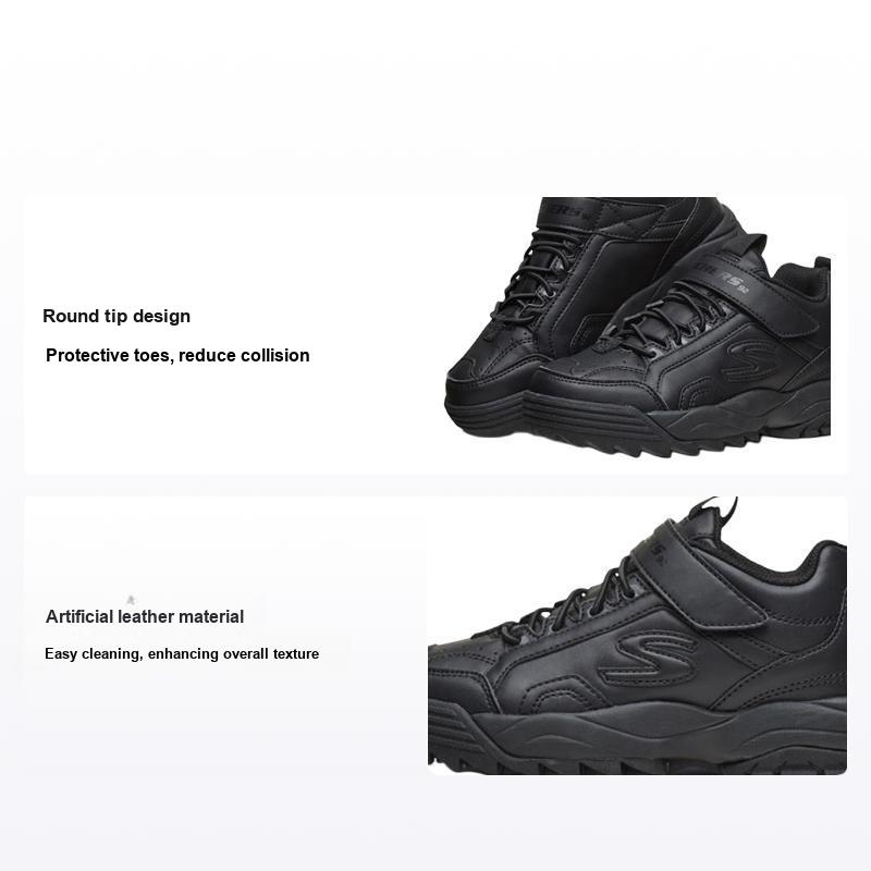 Skechers Intershift Амортизирующие Прочные Низкие Повседневные Кроссовки Детские Кроссовки Синий 98203L-BBK 27.5