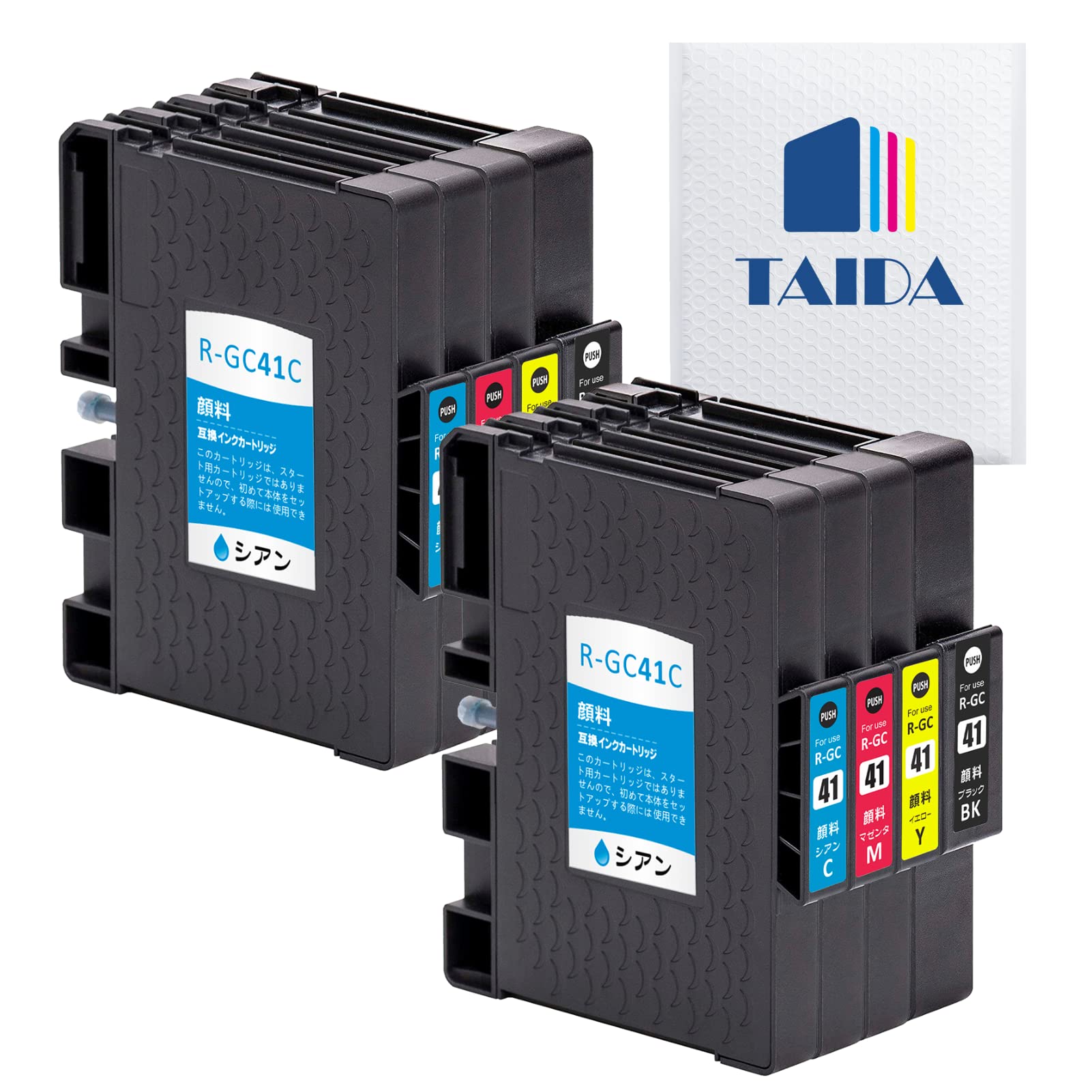 

GC41 Сумісний чорнильний картридж для RICOH RICOH GC41K GC41C GC41M GC41Y 8 збільшена кількість із визначенням залишку для RICOH [TAIDA] (4