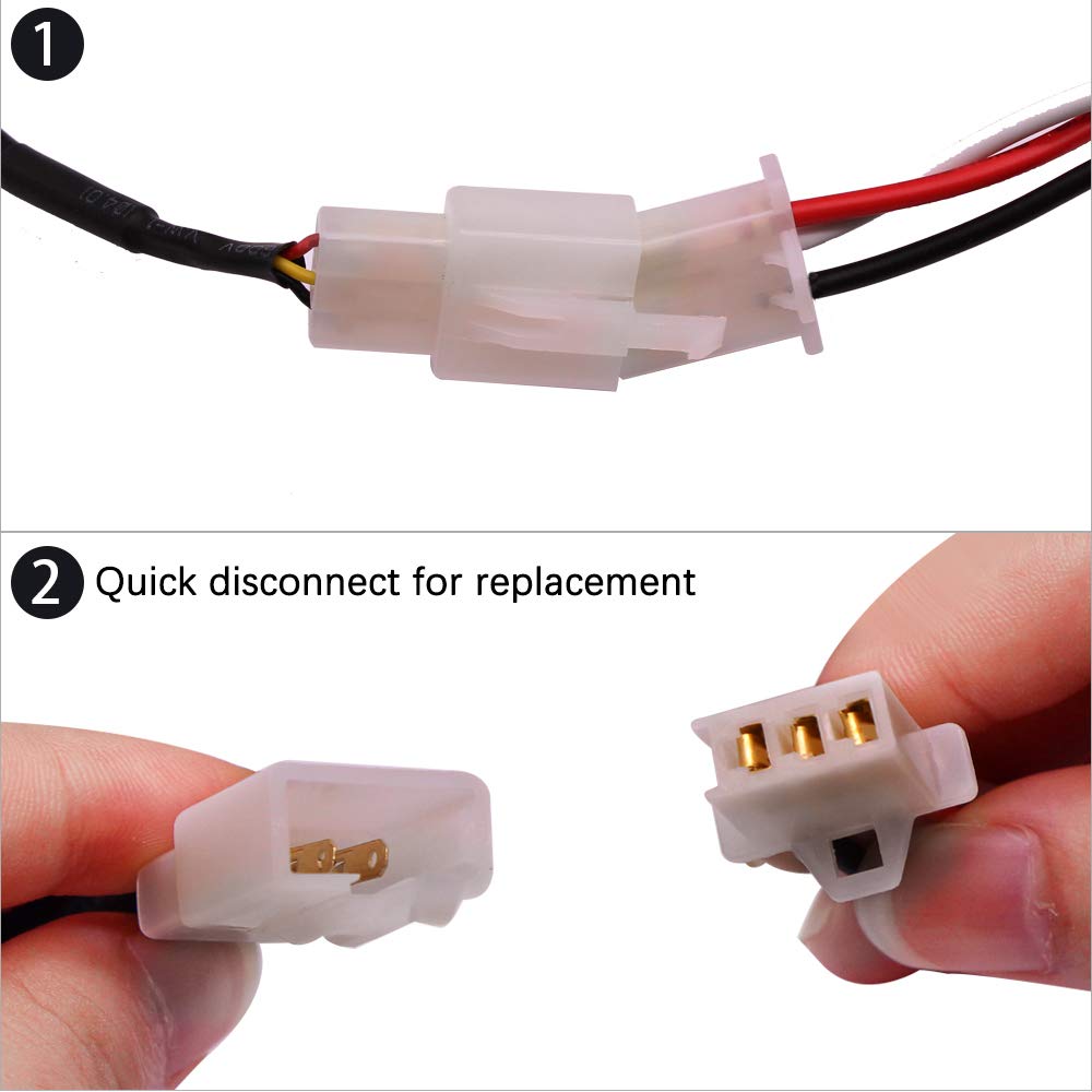 YUNPICAR Universal Fog Lamp Wiring Relay Harness Rocker Switch /40A Power Relay Fuse [For 2 Lights] (Relay Harness)