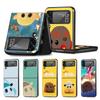 Cute PUI PUI MOLCAR Case for Samsung Galaxy Z Flip4 Flip3 5G PC Hard Cell Phone Shell Z Flip 4 3 Black Coque Zflip4 Zflip3 Cover