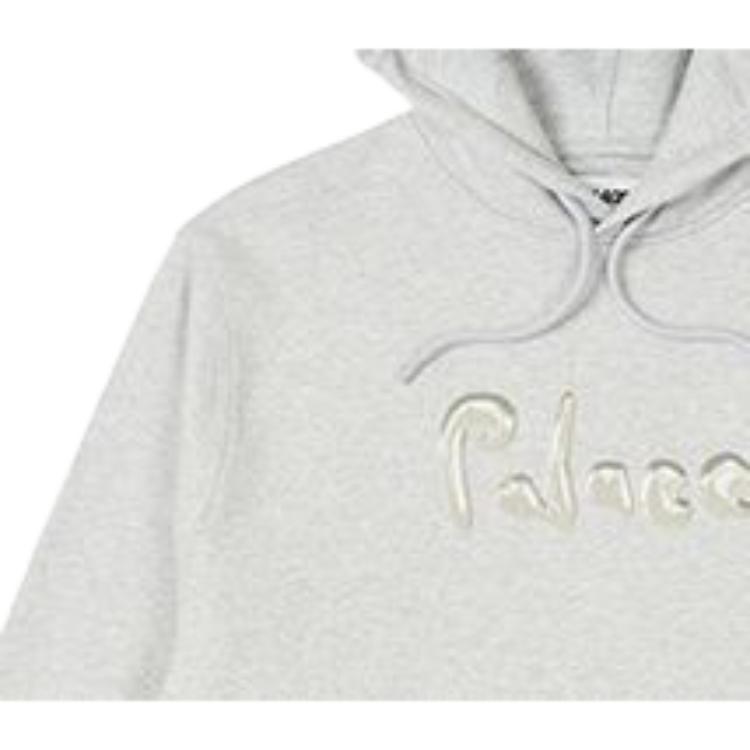 Palace Liquid Palace Hood Grey Marl Unisex Tops P25CS018