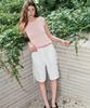 SLLOW GARMENTS Ribbon Cargo Shorts - White