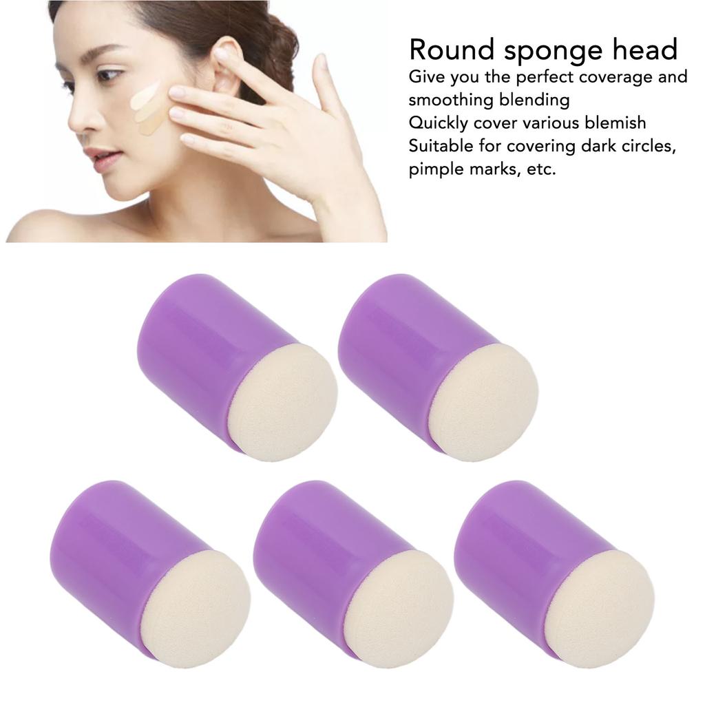 20 szt. DIY Gąbki do palców Okrągła główka Pokrycie Cienie pod oczami Mini zestaw gąbek