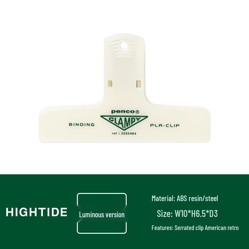 Разноцветные пластиковые зажимы-клипсы CLAMPY для планера - Ретро офисные канцелярские зажимы