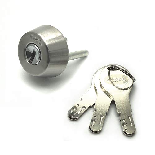 GOAL D-TX34-33 Cylinder Lock, D9 Cylinder, Silver