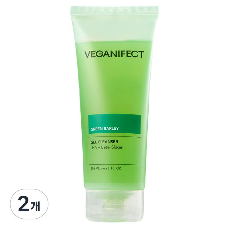 Vegan Effect Green Barley Laha Gel Cleanser, 205ml, 2 pcs