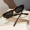 Brand Designer Square Sunglasses Women Men Ocean Color Shades Sun Glasses Female Fashion Rectangle Rivet