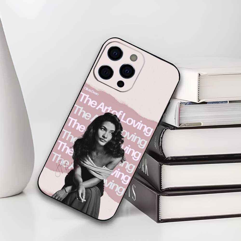 O-Olivia D-Dean Phone Case For iPhone 17,16,15,14,13,12,11 Plus,Pro Max,XS,Soft Black Cover