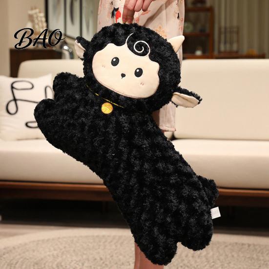 Decorative Throw Pillow for Sofa Chinese Zodiac Running Sheep Plush Pillow, 24 Inch Lunar New Year Auspicious Decoration Decor Sofa, Soft Fluffy