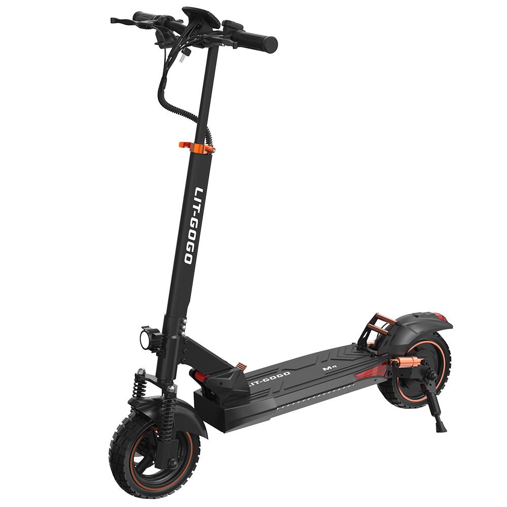 Electric Scooter LIT-GOGO M4 10" Tire 800W Peak Motor Foldable Adult Electric Scooter 48V 13Ah Smart APP Connectivity Max Range 40Km
