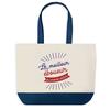 Tote Bag - PLANETEE - World's Best Garbage Collector - Blue Background - Cotton 40 X 45 Cm - Large Size