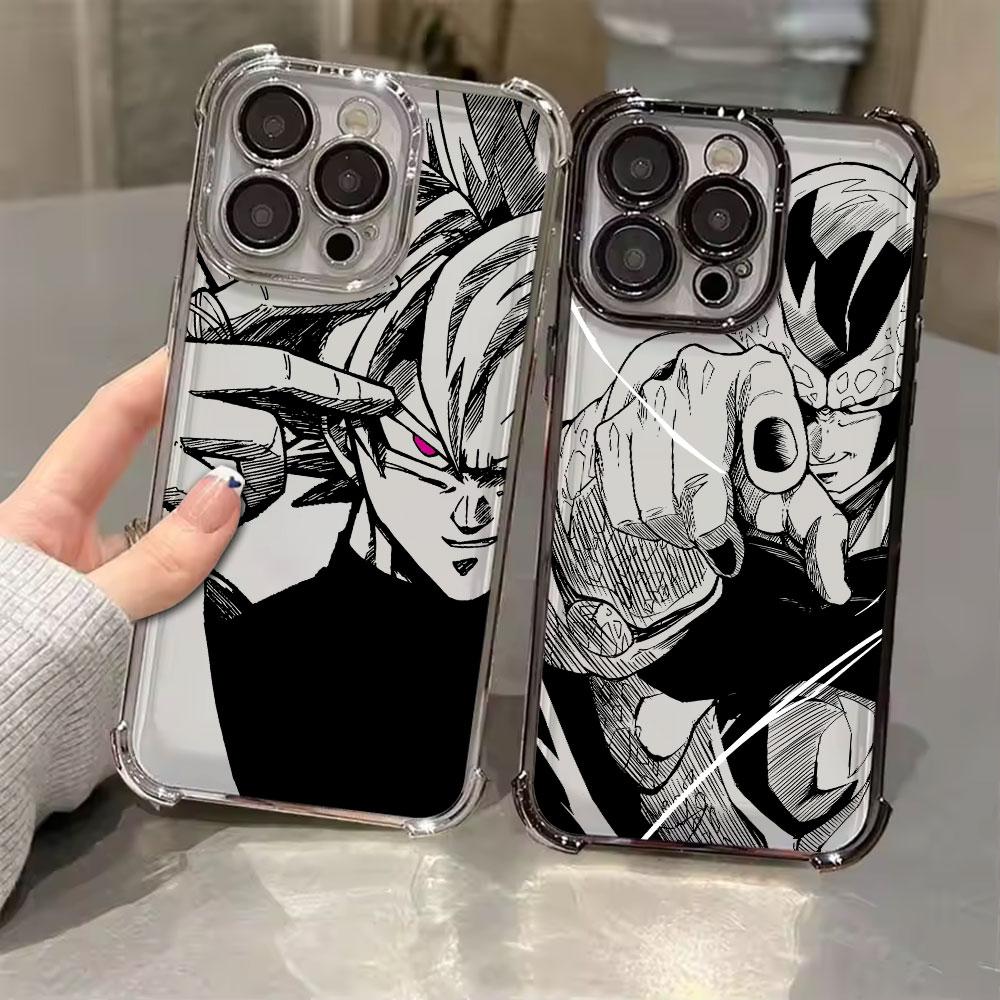 Dragons Balls God Goku Cell Anime Phone Case for iPhone 11 13 15 16 17 Pro Max 14 Plus 17Air 16E 13 Pro 12Mini 17Pro Clear Cover