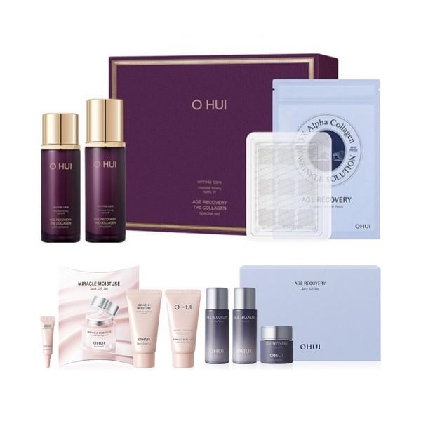 

O HUI Age Recovery The Collagen Basic Skincare Special 2pcs Set Softer 100ml + Emulsion 100ml + Wrinkle Patch 9p + Includes 6 Gifts