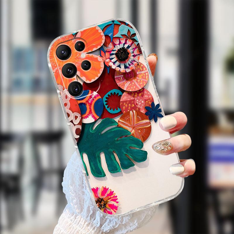 Clear Case For Samsung S25 S24 S23 S22 Ultra 5G Transparent Soft TPU Silicone Phone Cover For Galaxy S22 5G Protective Fundas