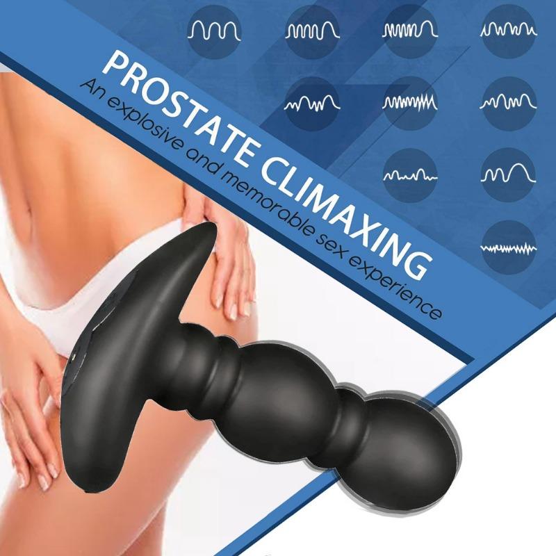 Automatischer großer aufblasbarer Anal-Butt-Plug-Dildo, männlicher Anal-Prostata-Massagegerät, vibrierendes Anal-Sexspielzeug für Erwachsene, Männer und Frauen
