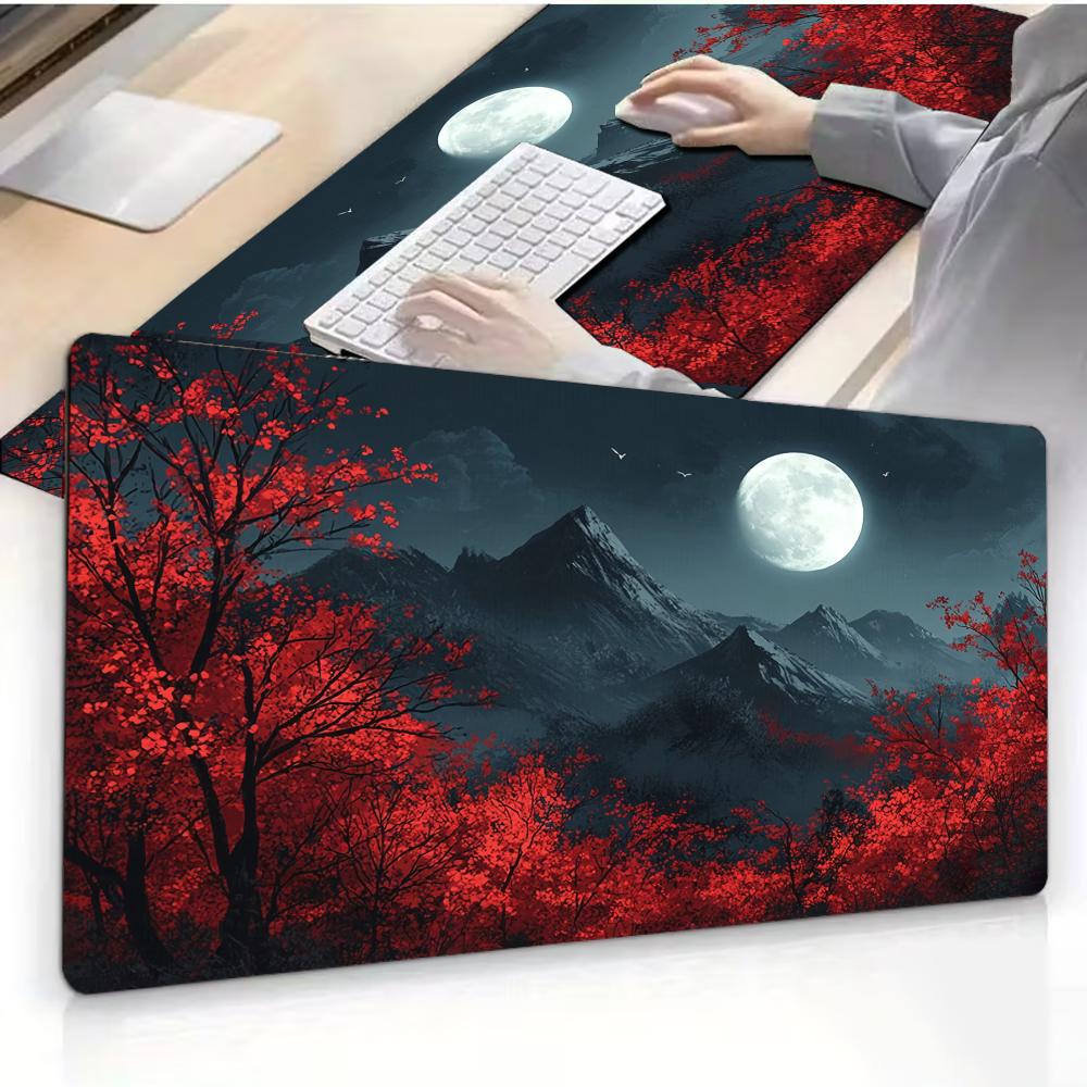 Sunset Scenery Mouse Pad Desk Mat Mousepad Large Abstract Mouse Pad Gaming Deskmat With Lockedge Office Nonslip Carpet