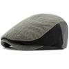 HT4577 Berets Autumn Winter Hat Cap for Men Women Vintage Knitted Beret Hat Male Female Adjustable Beret Cap Unisex Ivy Flat Cap